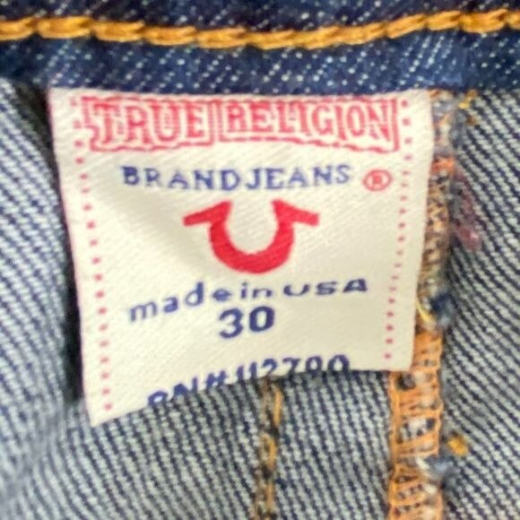 True Religion World Tour Jeans Low Rise Straight Leg - Size 30 - Picture 4 of 8